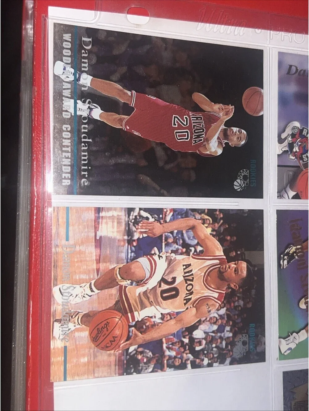 Lot Of 8 1995–96 rookie cards  Toronto Raptors Damon Stoudamire Basketball